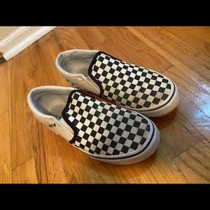 Black and white vans
